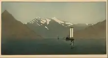 John Taylor Arms, On Lake Como, Number Two, 1919, colour printed etching and aquatint