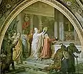 Coronation of Charlemagne at Aachen Town Hall, by Joseph Kehren&nbsp;[de], 1860