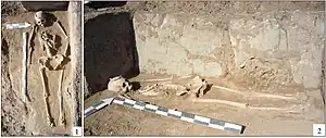 Karakol culture burial, village of Mendur-Sokkon.