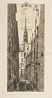 La Rue des Chantres, 1862