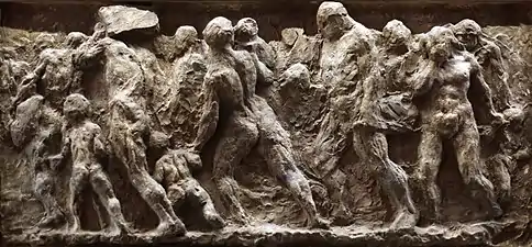 The Fugitives (c. 1850–52), plaster,  32.2 x 45.8&nbsp;cm., Musée d'Orsay, Paris