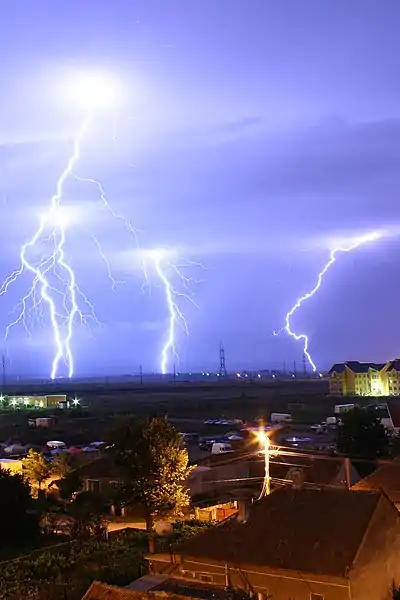 Lightning over Romania  (October 2006)