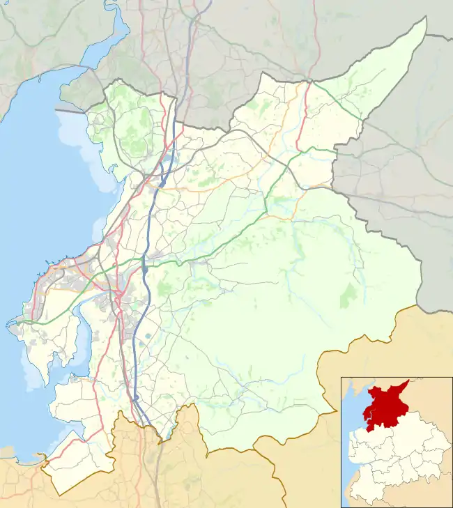 Torrisholme is located in the City of Lancaster district