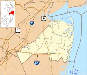 Sandy Hook Light is located in Monmouth County, New Jersey
