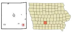 Location of Truro, Iowa