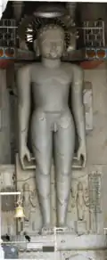 32 feet (9.8 m) colossal at Shantinath Jinalaya, Shri Mahavirji