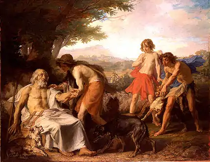 Homer on the Island of  Skyros (1864)