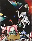 Marc Chagall, 1911, A la Russie, aux ânes et aux autres (To Russia, Asses and Others), oil on canvas, 157 x 122&nbsp;cm, Musée National d'Art Moderne, Centre Pompidou, Paris