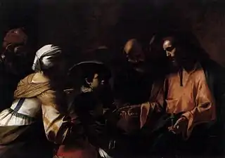 A Mother Entrusting Her Sons to Christ by Mattia Preti, c. 1635 – c. 1636