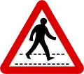Pedestrian crossing ahead