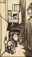 Maxime Dethomas: original in-text Illustration p.&nbsp;46, Henri de Régnier's Esquisses Vénitiennes (1906).