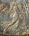 Mildenhall treasure, great dish, British Museum, frame drum