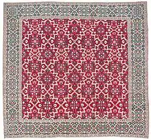 Millefleur 'Star-Lattice' carpet, 17th–early 18th century Mughal India, Christie's