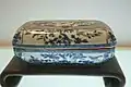 A Ming  blue-and-white porcelain box from the reign of the Wanli Emperor (1572-1620 AD)