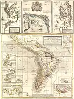 Moll's A New & Exact Map of the Coast, Countries and Islands within ye Limits of ye South Sea Company London 1711 (1720)