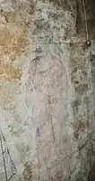 Mural from the dromos of Shoroon Bumbagar, attendants in Chinese costume.