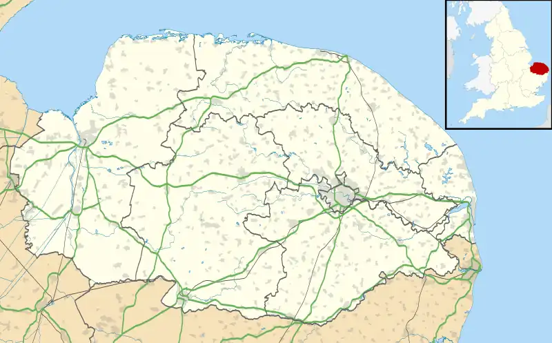East Ruston is located in Norfolk
