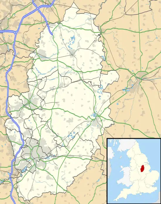 Awsworth is located in Nottinghamshire