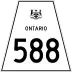 Highway 588 marker