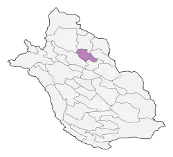Location of Pasargad County in&nbsp;Fars&nbsp;province