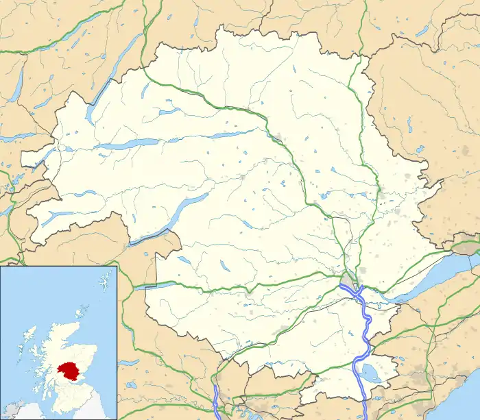 Inchture is located in Perth and Kinross