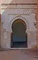 A Moorish architecture gate in Alhambra, Granada, Spain