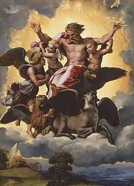 RaphaelVision of Ezekiel. 41 × 30 cm.