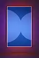"Colormirror moons Nr 2" (2020), under black light