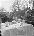 Lunch on the Campion House lawn
