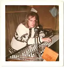 Rob Boughton using the first Allen and Heath multitrack desk