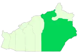 Location of Shahrud County in&nbsp;Semnan&nbsp;province