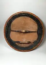 Obverse side of a wooden Moro taming in the Metropolitan Museum of Art, c. 18th-19th century