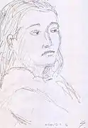 Sibylle, 21 x 29,7&nbsp;cm, Graphit auf Papier, 2016