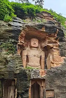 The 58.4 feet (17.8 m) colossal at Gopachal Hill