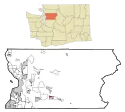 Location of North Sultan, Washington