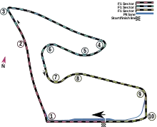 Layout of the Red Bull Ring