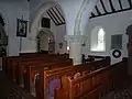 Nave and one aisle of the hall church
