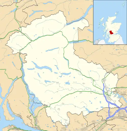 Plean is located in Stirling