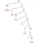 *Whose did you buy book?