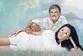 Tami and Fred by David Fairrington, oil, 2008.