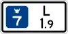 100 Meter sign on Motorways (Old Sign)