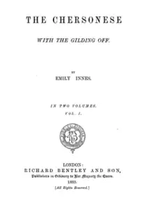 The Chersonese With The Gilding Off, 1885