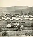 Changing of the guard at Camp Rathburn, ca. 1864.