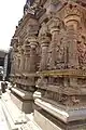 The ridge between the two inner shrines, Chennakesava temple, Pushpagiri