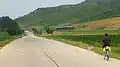 Road from Wonsan to Mount Kumgang, along the railway network