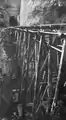 80 feet (24&nbsp;m) high and 120 feet (37&nbsp;m) long trestle viaduct leading to the tunnel built in 1922