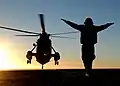 H-3 Sea King on USS Ronald Reagan