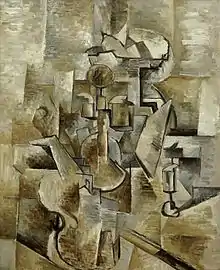 Georges Braque, 1910, Violin and Candlestick, oil on canvas, 60.96 x 50.17&nbsp;cm, San Francisco Museum of Modern Art