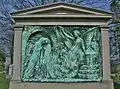 Bronze relief on Walker monument (ca. 1918–1921), Max Bachmann, sculptor