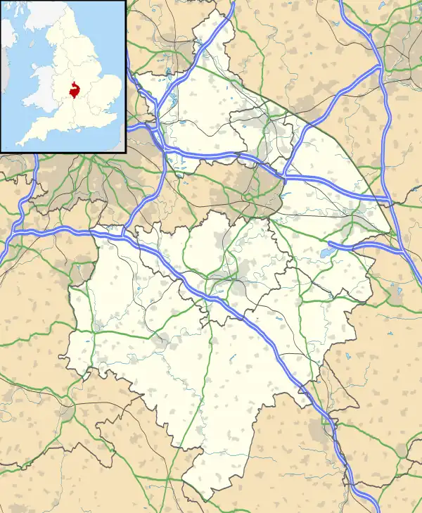 Alvecote is located in Warwickshire